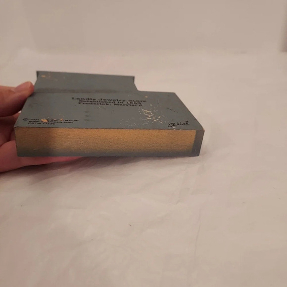 Vintage 2001 The Cat's Meow Landis Jewelry Store Building Shelf Sitter - Picture 8 of 10